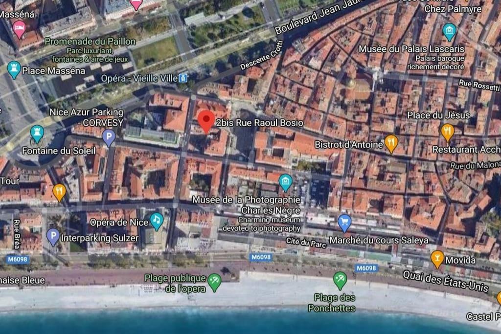 #9 Opera'S Duplex Panoramic Sea View Terrace & Ac 1Min To Beach Nizza Kültér fotó